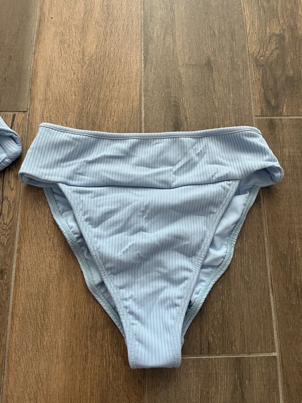 New Montce Hayden Knotted Rib Top and Tamarindo High Cut Bikini Bottom Set Large - Picture 7 of 10